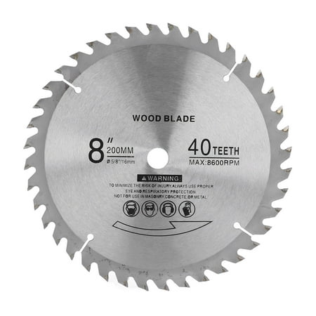 

8in Circular Saw Blade 40 Tooth Cemented Carbide Chainsaw Blade for Wood Metal Cutting