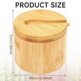 thumbnail image 3 of LMTODLFG Dual Spice Containers with Swivel Lid & Spoon - Divided Salt and Pepper Storage Box for Countertop, Kitchen Seasoning Organizer with Leakproof Design, 3 of 6
