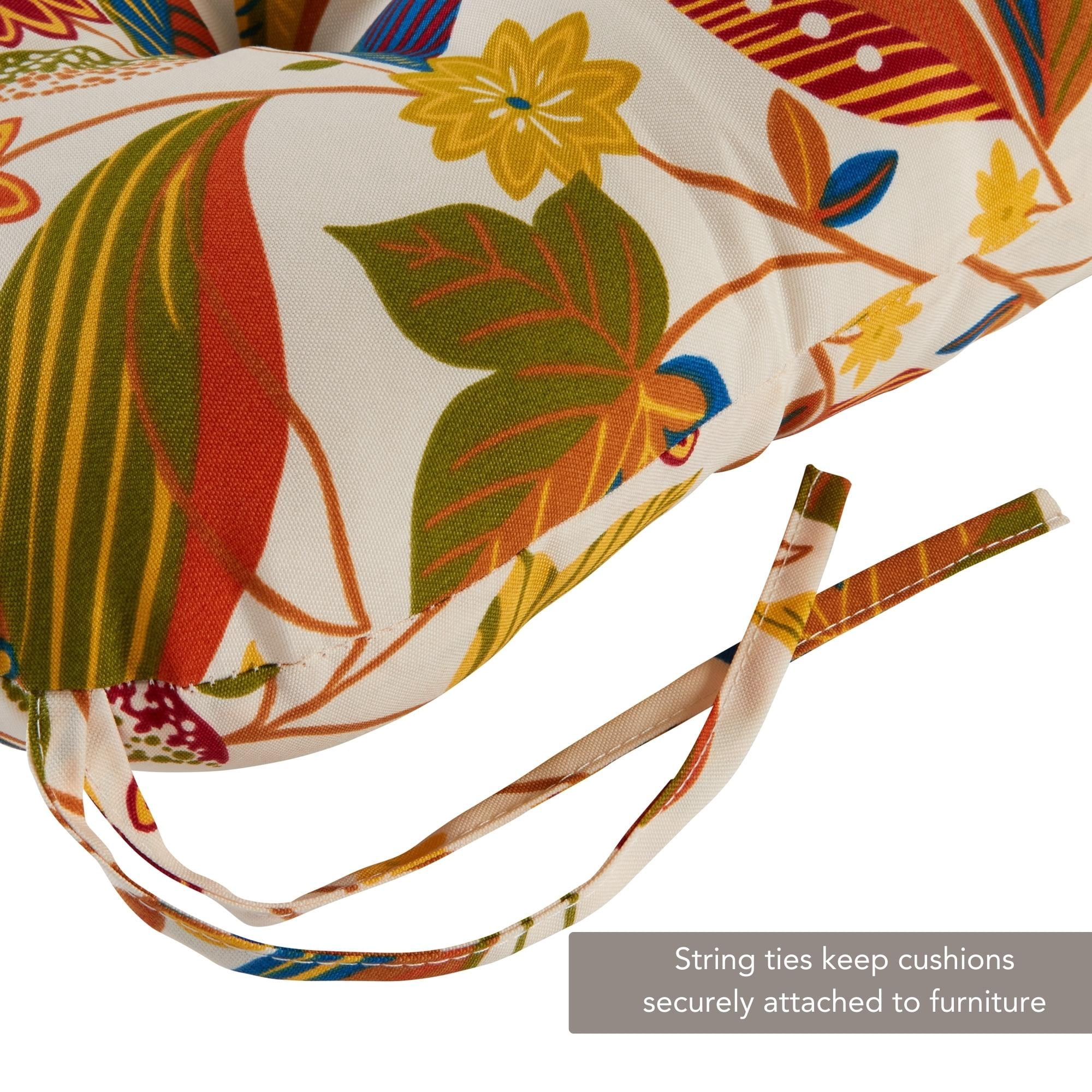 Greendale Home Fashions Esprit Floral Outdoor Dining Chair Cushion