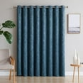thumbnail image 5 of WARM HOME DESIGNS 1 Extra Wide, Extra Long 102" X 96" Panel of Blue Teal Patio Door Curtains. Blackout Sliding Glass Door Curtain or Room Divider Drape. EV Teal Patio 96, 5 of 6