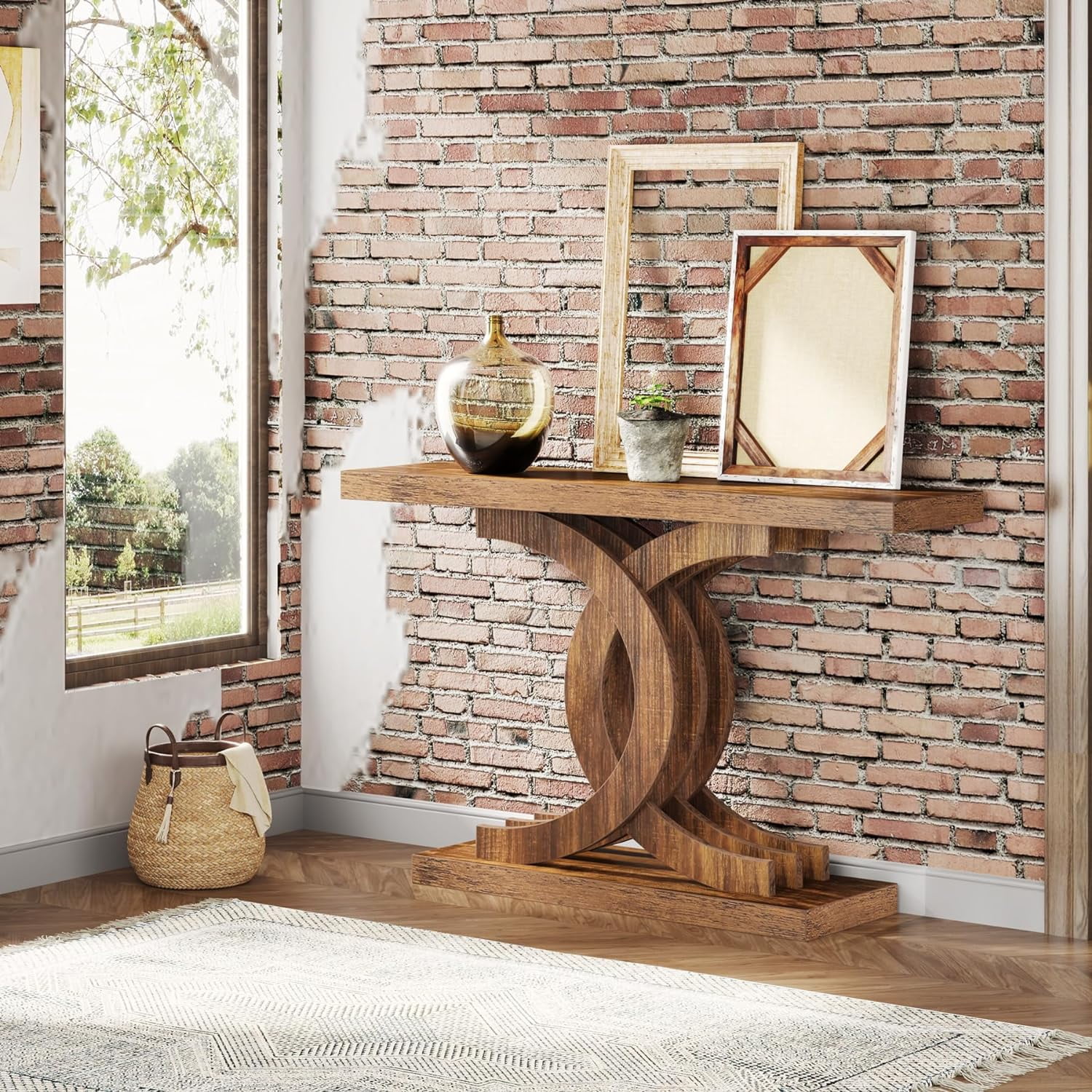 The Mallby テーブル Amazon.com: Tribesigns Console Table, Industrial Entryway