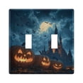 thumbnail image 5 of WOBOGO Spooky Castle 3-hole Switch Plates PC Flame Retardant Plastic Material Glossy Finish Smooth Touch 6.37x4.48x0.27in, 5 of 8