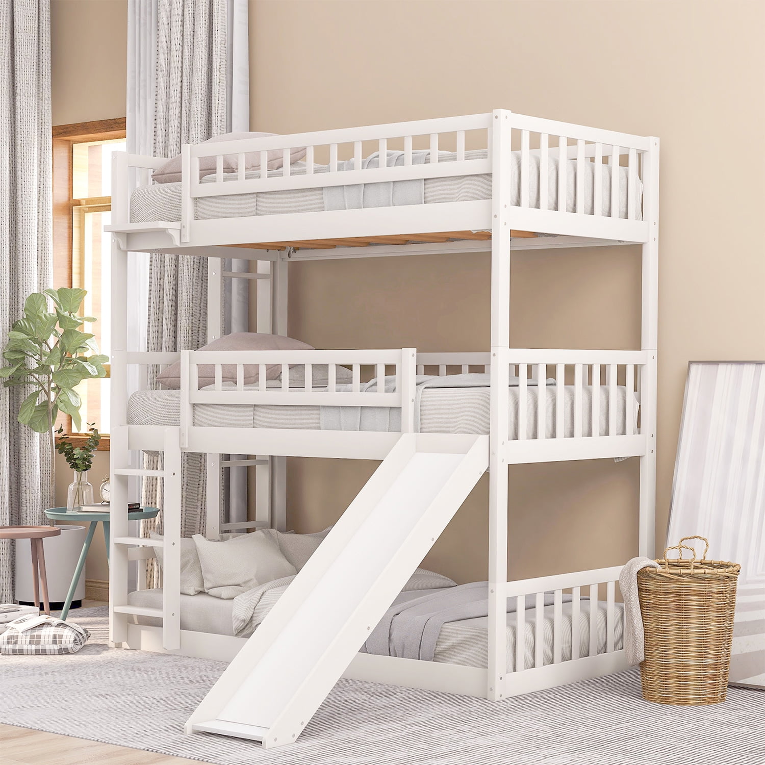 boys white single bed