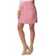 thumbnail image 4 of Falda de tweed a cuadros para mujer INSPIRE CHIC con decoración de botones de color contrastante, falda mini de cintura alta L color rosa intenso, 4 of 6