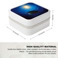 thumbnail image 2 of Autua Turtle Ocean Sun Travel Jewelry Case for Women, Compact Small Jewelry Organizer Box for Necklace, Ring, Earring Storage, Christmas Gifts White, 2 of 5
