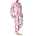 thumbnail image 2 of Uemuo Sunflower Rabbit Pattern 2-Piece Loungewear Set - Men’s Soft Sleepwear, Cozy Winter PJs, Comfy Sleep Set-X-Large, 2 of 7