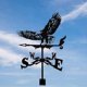 thumbnail image 2 of Outdoor courtyard wrought iron bald eagle weathervane for yard decoration, 2 of 5