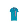 thumbnail image 1 of Aeropostale Womens Sequined Script Polo Shirt, Verde, Small Aeropostale Polo, 1 of 1