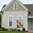 thumbnail image 6 of SKYSONIC Mixed Breed Dog on a Color Background Double-Sided Printed Garden House Sports Flag 12x18in Polyester Decorative Flags for Courtyard Garden Flowerpot, 6 of 7