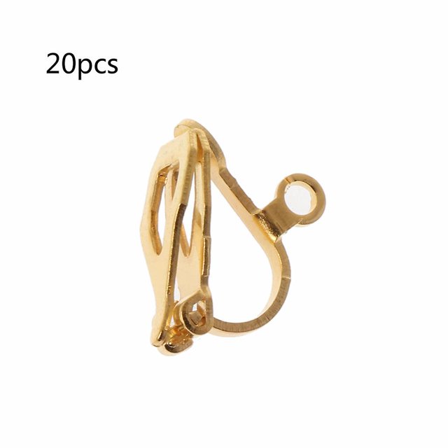 20 piezas Clip en accesorios de joyería, reemplazos para pendientes Diy, gira cualquier tachuela