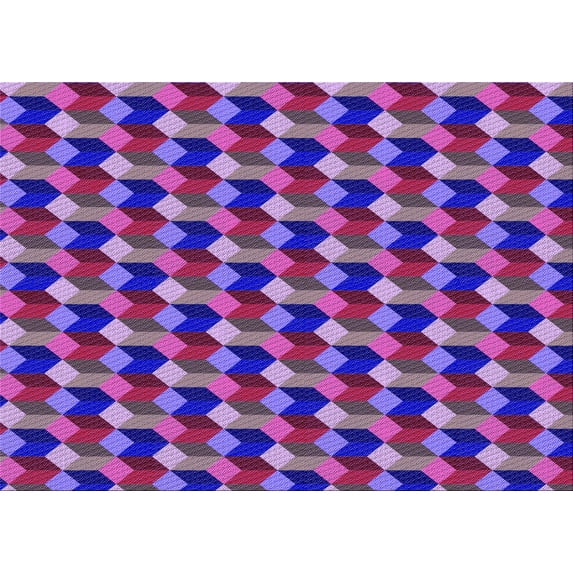 Ahgly Company Machine Washable Indoor Rectangle Transitional Dark Magenta Purple Area Rugs, 7' x 10'