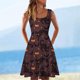 thumbnail image 2 of Vestido sin mangas cómodo suelto con estampado de Halloween con cuello redondo de verano para mujer a la moda Fridja  hjkh55, 2 of 4