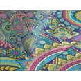 thumbnail image 4 of Ambesonne Paisley Quilted Bedspread Set 3 Pcs, Bohem Colorful, Queen Size, Multicolor, 4 of 5