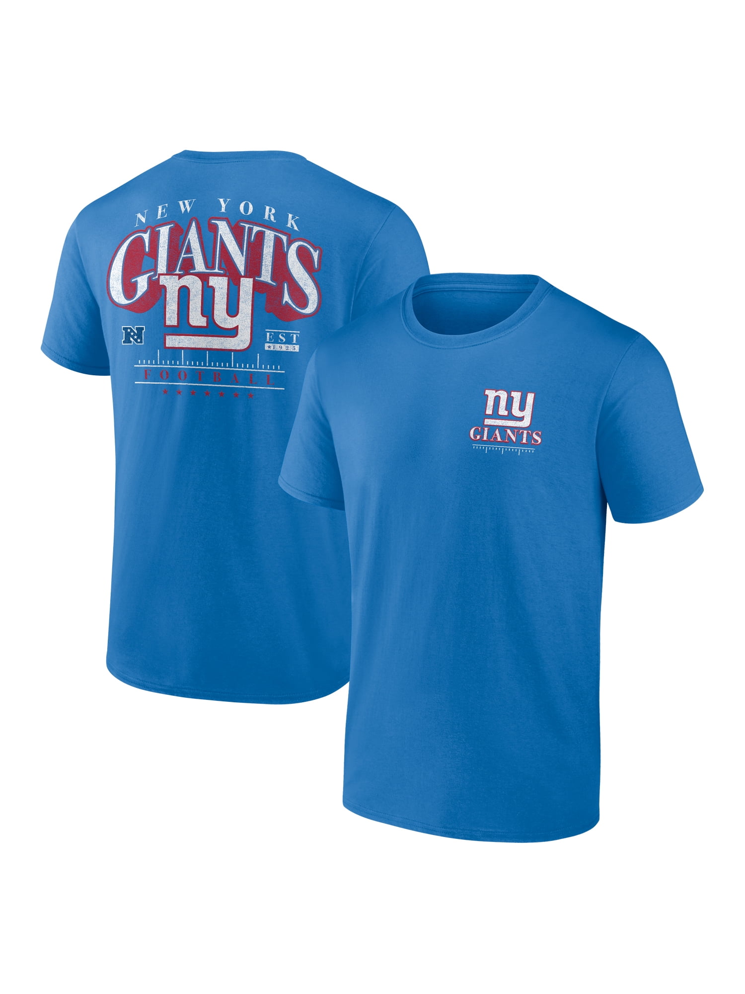 NFL New York Giants Men's Cotton Faded Royal Short Sleeve T-Shirt