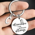 thumbnail image 3 of Remember I Am With You Always Keychain Stainless Steel Inspirational Gift for Family, 3 of 3