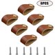 thumbnail image 3 of 6 Pieces Leather Handles, Leather Furniture Handles, Leather Knob Handles, Leather Cupboard Handles, Leather Kitchen Cabinet Handles, Delicate Leather, 3 of 5