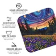 thumbnail image 3 of Kdxio Galactic Night Over Meadow Funny Coasters,4 Pcs Leather Coasters,Housewarming Gifts,Protect Furniture from Water Marks Scratch and Damage, 3 of 6