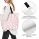 thumbnail image 3 of Fotbe Cute Rabbit Bolsa Tote Estética de Lona con Estampado para Mujer - Bolsa Reutilizable de Hombro Casual para Vacaciones, Compras, Trabajo y Gimnasio, 3 of 8