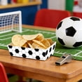 thumbnail image 5 of Soccer Party Paper Food Trays, Disposable Food Boats for Kids Birthday, Picnic, BBQ, Double-Sided Paper Food Holders for Nachos, Hot Dogs, French Fries, 5 of 7