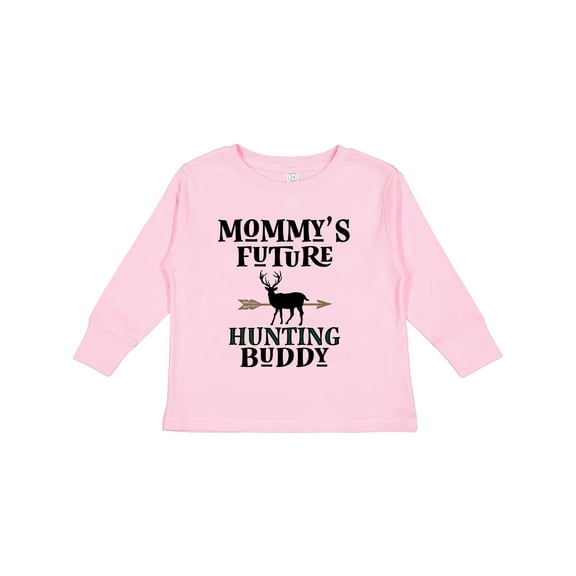 Inktastic Mommy Hunting Buddy Archery Boys or Girls Long Sleeve Toddler T-Shirt