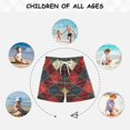 thumbnail image 6 of FORMRS Boys Swim Trunks Quick Dry Mesh Liner Boardshorts Sizes XS-XL, Dark Tartan Pattern, 6 of 7