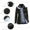thumbnail image 2 of Detachable Hat Windbreaker Women's Clothing plus Size Women's Coat Raincoat, 2 of 6