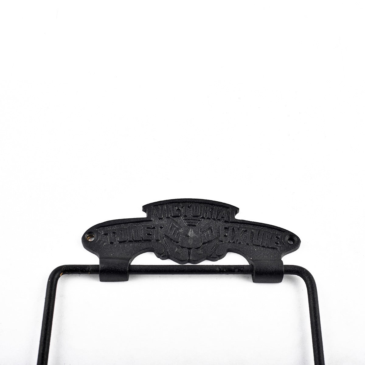 Renovators Supply Toilet Paper Holder Stand Wall Mount 7.9"Black Aluminum Toilet Paper Roll Holder w/Screws