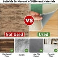 thumbnail image 4 of Office Chair Mat for Hardwood & Tile Floor,Boho Green Checkered 36"x48" Computer Chair Mat for Rolling Chairs Carpet, Under Desk Non Slip Gaming Rug, Low-Pile Rubber Backing Large Protector Mat, 4 of 6