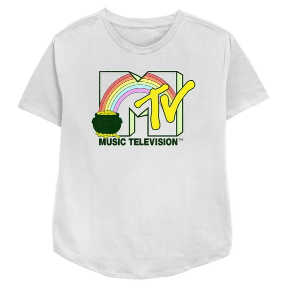 Women's MTV St. Patrick's Day Pot of Gold Logo Graphic T-Shirt