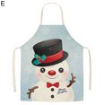 thumbnail image 3 of Christmas Apron Cartoon Christmas Pattern Strap Design Wear-Resistant Anti-oil Fadeless Dirt-resistant Washable Versatile Decorative Christmas Apron for Kitchen, 3 of 3