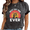 Black-1, variant on Vintage Wash Retro Sunburst Cat Dad The Man The Myth The Legend Tshirt Cat Head Silhouette Pet Lover Gift Casual Tops S-2XL