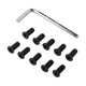 thumbnail image 2 of 10Pcs Scooter Handlebar Front Fork Tube Screws with Hexagon Handle Replacement Parts Kits for M365 E, 2 of 5