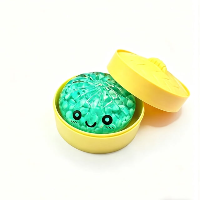 YiJuHui Glitter Stress Ball Squishy Toys for Adults Fidget Sensory Toys Anxiety Relief Gifts Soft Squeeze Toy with Cute Face for Desk Office Home Stress Relief