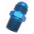 thumbnail image 1 of Russell Automotive Adapter Fitting 660410 -3 AN To 1/8 Inch NPT; Anodized; Blue; Aluminum; Single, 1 of 3
