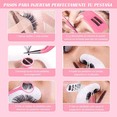 thumbnail image 5 of Kit Pestañas 1x1 Parches Microbrush Ventilador Cepillo, Rosa 325 Piezas, 5 of 5