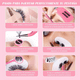 thumbnail image 5 of Kit Pestañas 1x1 Parches Microbrush Ventilador Cepillo, Rosa 325 Piezas, 5 of 5
