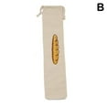 thumbnail image 6 of QHUDLV Linen Bread Bag Reusable Cotton Drawstring Storage Bread Drawstring Loaf Homemade Bags Linen Storage Bag Fresh Bread, 6 of 9