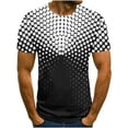 thumbnail image 1 of T-Shirts à Manches Courtes pour Hommes T-Shirt Imprimé Abstrait 3D Manches Courtes Col Rond Mode Décontracté Quotidien Vacances T-Shirt Haut Blouses Chemises Hommes Manches Courtes, 1 of 5