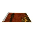 thumbnail image 2 of Ahgly Company Machine Washable Indoor Square Abstract Yellow Modern Area Rugs, 6' Square, 2 of 4