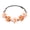 Light Orange, variant on SmartBy Bridal Flower Crown Boho Artificial Flower Crown Elastic Strap Hair Wreath Holiday Wedding Floral Headband for Bridesmaids Flower Girls