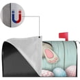 thumbnail image 4 of Easter Bunny Eggs Mailbox Cover Mailbox Wraps, Waterproof Mailbox Covers Magnetic Post Box Cover Large Size 25.5"(L) x 21"(W) Garden Yard Outside Farmhouse Home Decor, 4 of 6