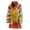 207, variant on Green Tie Dye Women Bathrobe One Size Univeral Fits, Tie Dye Pattern Fashion Lightweight Plush Fleece Long Robe For Women