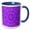 Blue/White, variant on 3drose, Abstract Hypnotic Dynamic Circular Triangle Mosaic Background, 15oz Two-tone Blue Mug