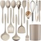 thumbnail image 1 of Juego de utensilios de cocina de silicona, 15 piezas, ideal para cocinar, juego de espátulas resistentes al calor, silicona de grado alimenticio con mangos de acero inoxidable, utensilios de cocina, 1 of 4