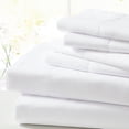 thumbnail image 5 of SL SPIRIT LINEN HOME EST. 1988 Solid Bonus Microfiber Sheet Set Queen - White, 5 of 5