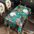 thumbnail image 5 of German Shepherd Dog and Flower Rectangle Tablecloth 60"x120",Waterproof Polyester Rectangle Table Cloth, Wipeable Spillproof Polyester Tablecloth for Dining, Camping, Indoor and Outdoor, 5 of 6