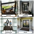 thumbnail image 3 of SIXHOME Outdoor Mat Non Slip Doormat 35"x59" Front Door Mat Outside Absorbent Rubber Welcome Mat Low Profile Dirt Trapper Indoor Outdoor Doormat Thicken Crosshatch Entryway Rug Floor Mat Brown, 3 of 7