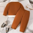 thumbnail image 6 of zuwimk Kids Toddler Boy Gentleman Outfits Button Down Shirt Suspender Pant Wedding Formal Church Suit Dress Birthday Clothes(12-18 Months,Brown), 6 of 6