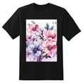 thumbnail image 2 of Plus Size Shirt for Women Black Tops for Women Short Sleeves Shirt for Women Flower6 T Shirt Oversized Shirt for Women S, 2 of 5