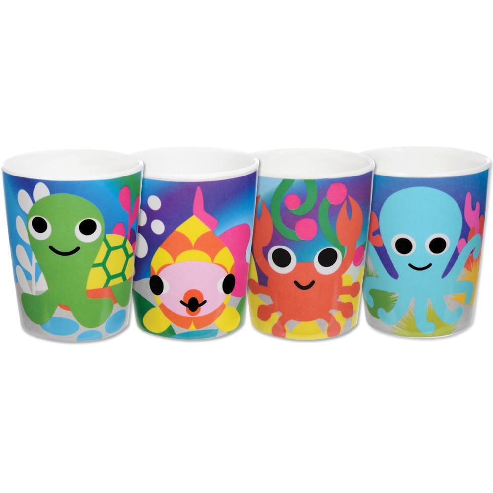 French Bull - 4pc Kids Cup Set - Ocean Animals